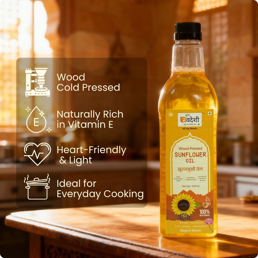 Sunflower Oil (Husk Free Seeds) | Wood Pressed