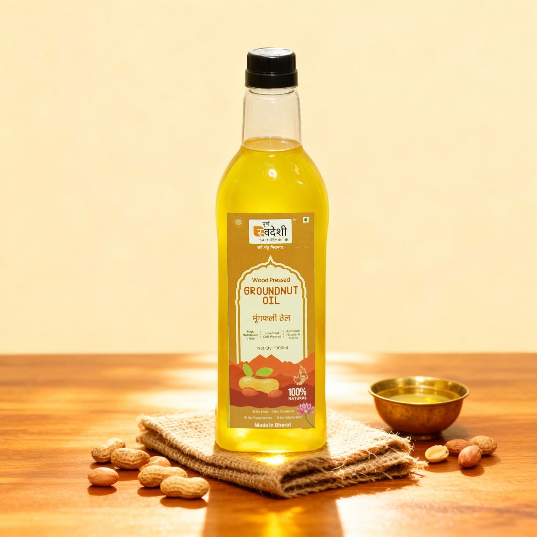Wood Coldpressed Groundnut Oil 